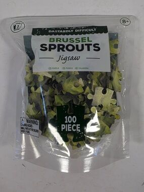 Paladone Brussel Sprouts Jigsaw 100 Piece Dastardly Difficult New 8+